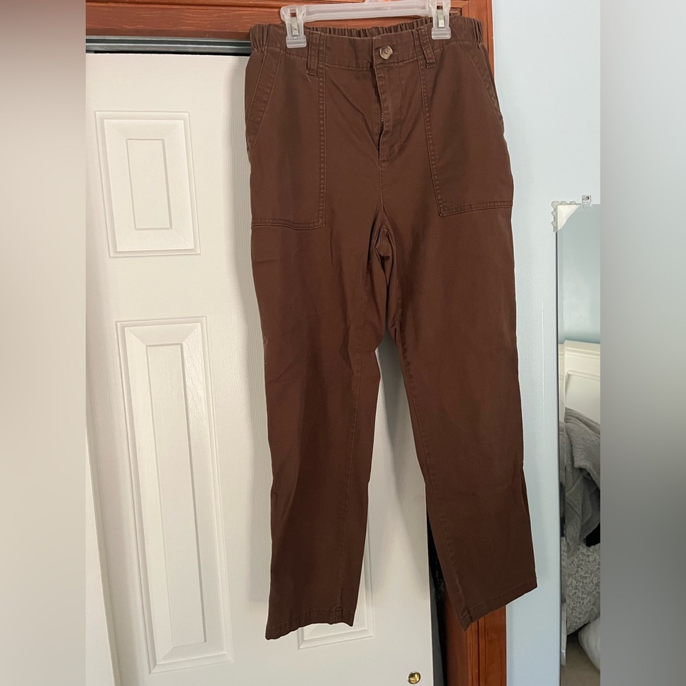 Old Navy Women's Brown Elastic Waist Pants. Size M.